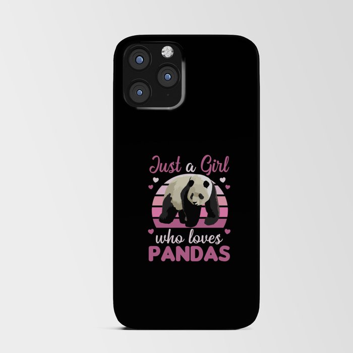 Just A Girl who Loves Pandas - Sweet Panda iPhone Card Case