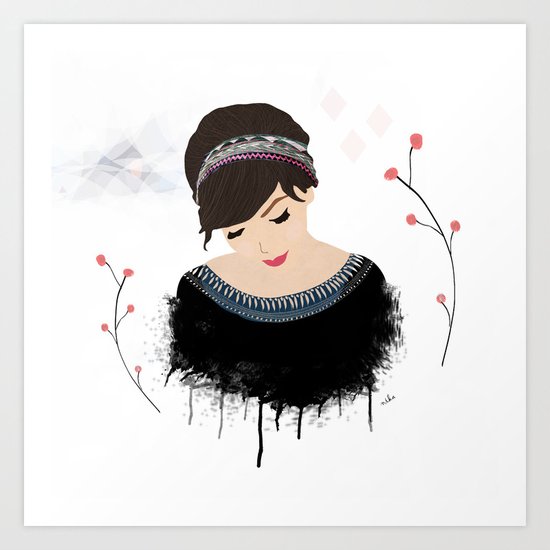 ONE SWEET GIRL Art Print