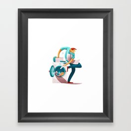 Knowing how to ask for help Framed Art Print