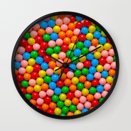 Mini Gumball Candy Photo Pattern Wall Clock