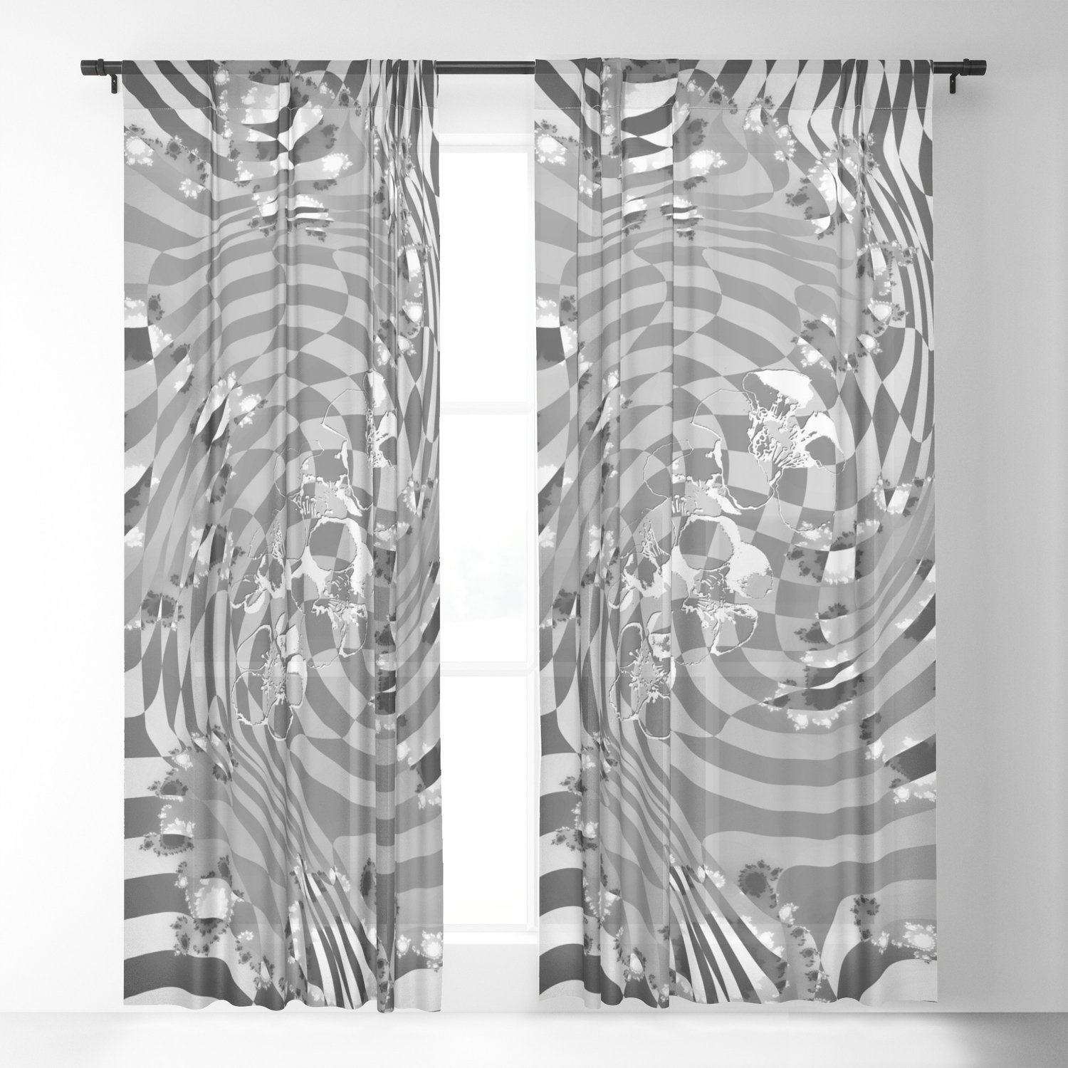 Orders Of Simplicity Series Patterns In Nature Sheer Curtain By