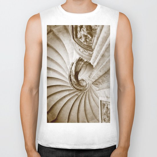 Sand stone spiral staircase 16 Biker Tank