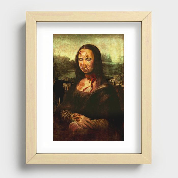 No Mona! Not You Too! Recessed Framed Print