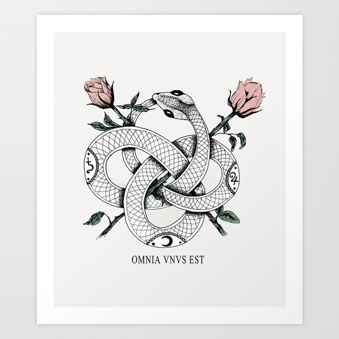 Omnia vnvs est Art Print by alesaenzart | Society6