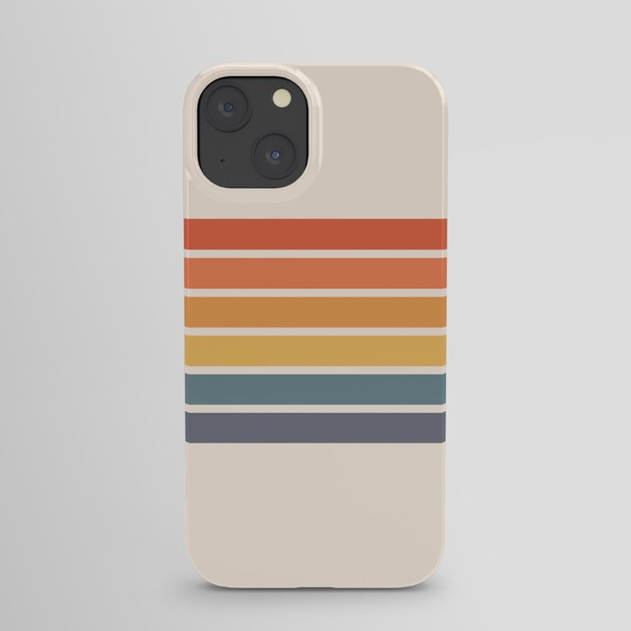 Parama - Classic Colorful 70s Vintage Style Retro Racing Summer Stripes iPhone Case