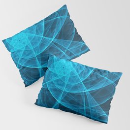 Tulles Star Computer Art in Blue Pillow Sham