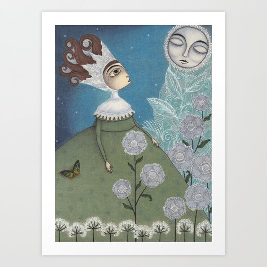 Soon, soon, Winter Moon! Art Print