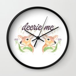 Deerie Me Wall Clock