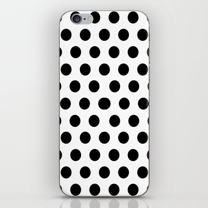 Polkadots (Black & White Pattern) iPhone Skin