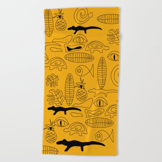 Crocodile Dream Beach Towel