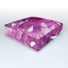 Amethyst Crystal Cave Outdoor Floor Cushion