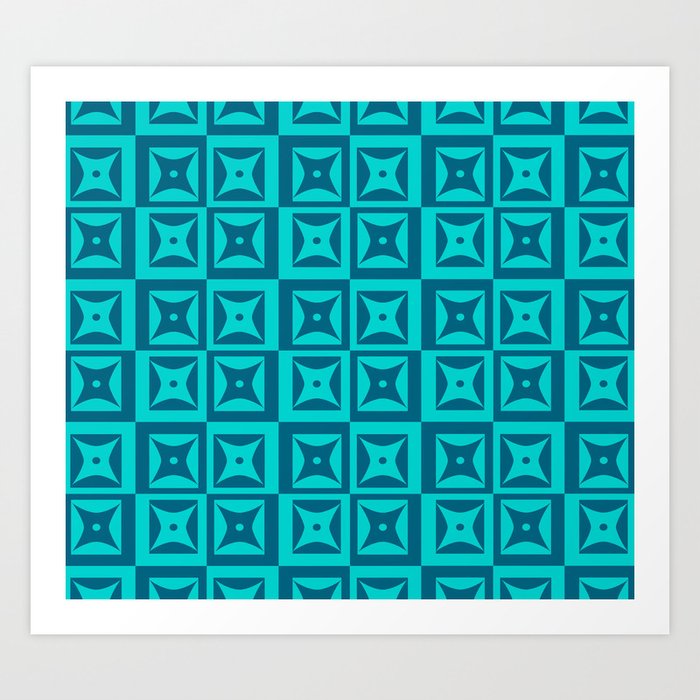 Modern Block Pattern I Art Print