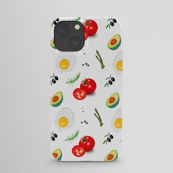 Vegetables pattern iPhone Case