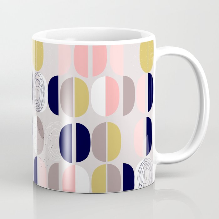 scandinavian abstract soft colours Coffee Mug