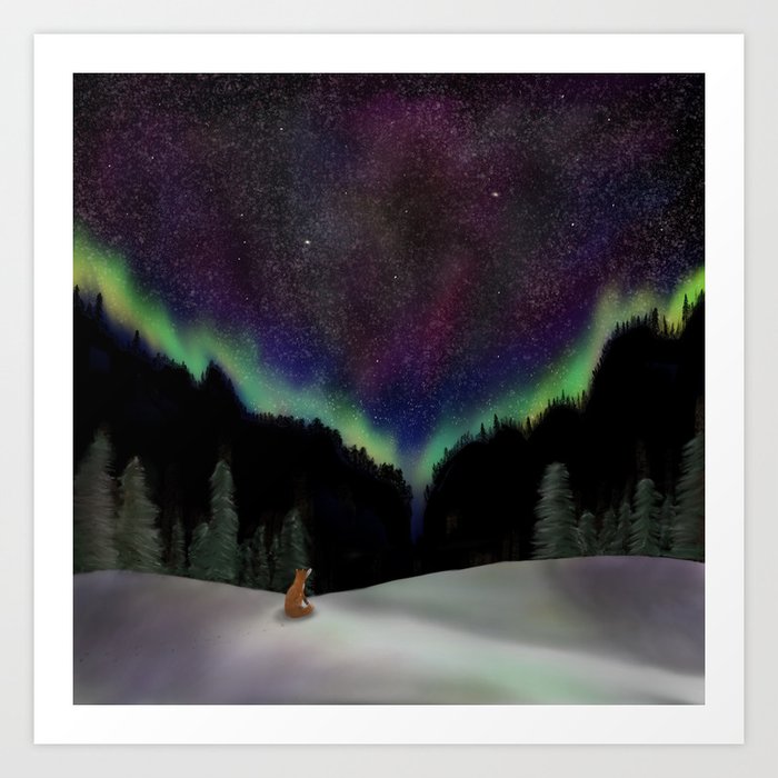 Captured by the night Art Print
