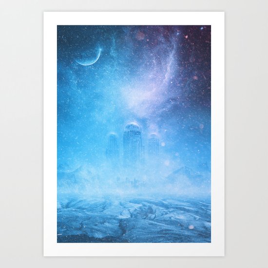 Glacial City Art Print