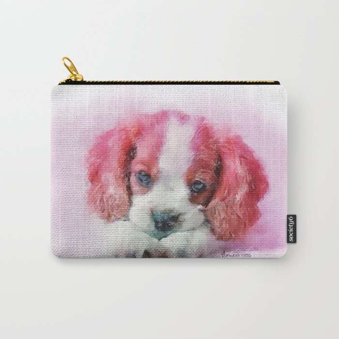 Lacy's Eyes - A Puppy Portrait Carry-All Pouch