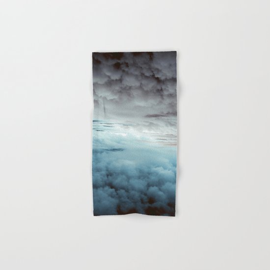 Glacier Painted Clouds Hand & Bath Towel