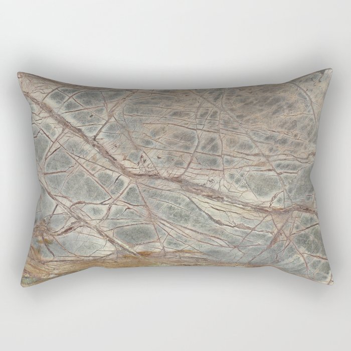 Brown Marble I Rectangular Pillow