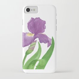 Stunning Purple Iris Flower iPhone Case
