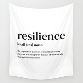Resilience Definition Wall Tapestry