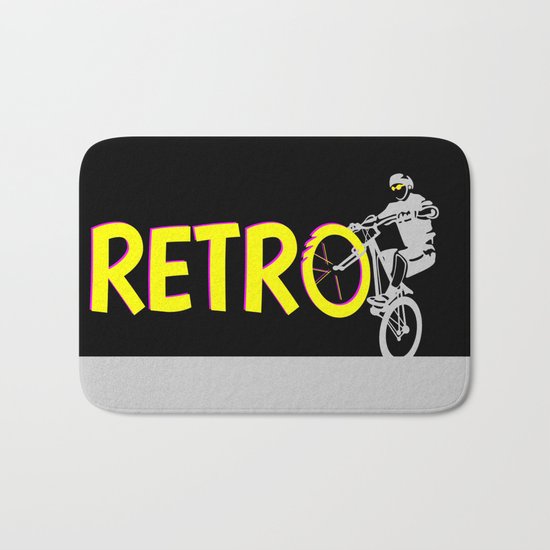Retro Bike Bath Mat