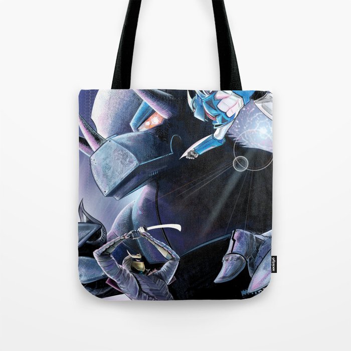 Battle of the Mechs Tote Bag