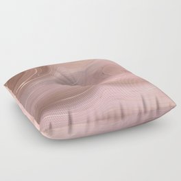 Rose Gold Agate Geode Luxury Floor Pillow