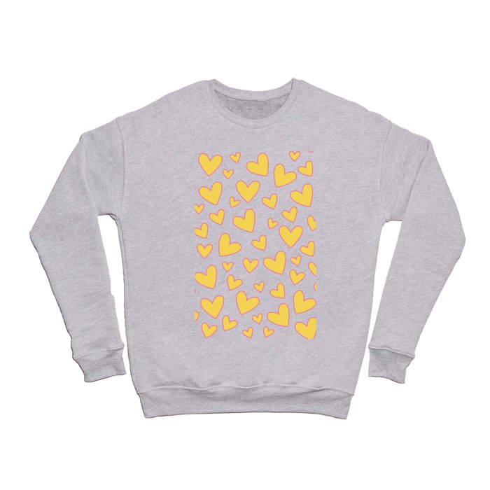 Lovely Heart Seamless Pattern, Seamless heart pattern on white background Crewneck Sweatshirt