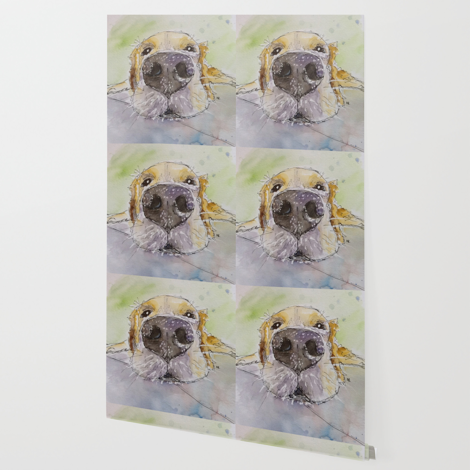 Golden Retriever Portrait Wallpaper By Deborahthezebra Society6