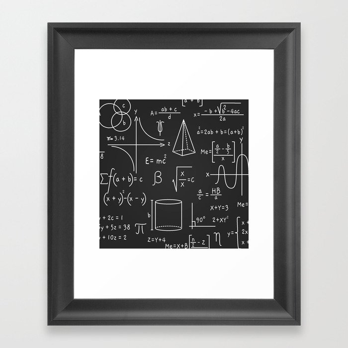 Math is Life Framed Art Print