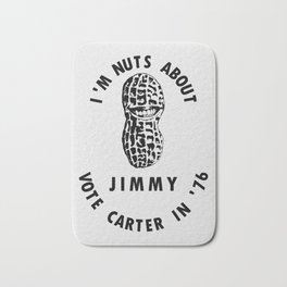 I’m Nuts About Jimmy - Carter 1976 Election Poster Badematte