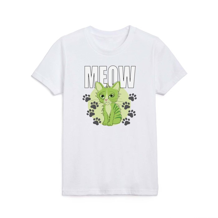 Meow Little Cat Kids T Shirt