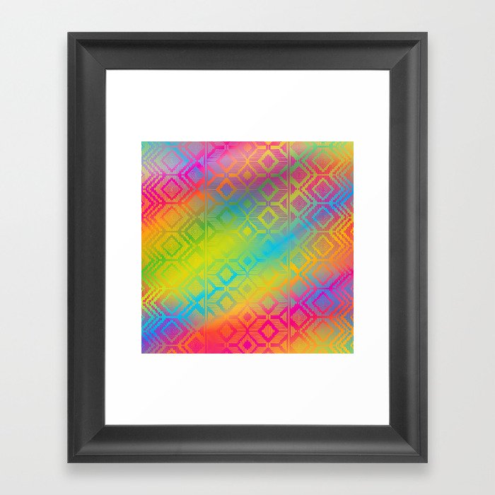inca rainbow Framed Art Print