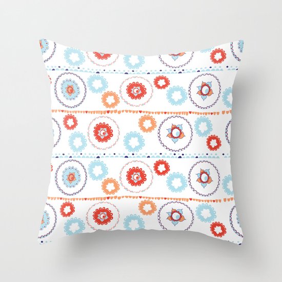 Kaleidoscope Stripes Throw Pillow