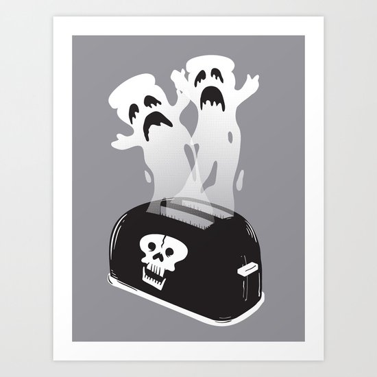 Ghost Toast Art Print