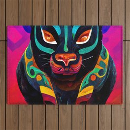 Mayan Panther Outdoor Rug