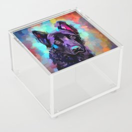 Black German Shepherd Acrylic Box