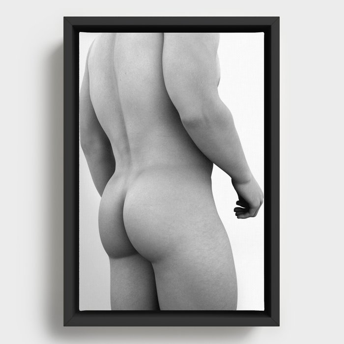 Sexy man butt Framed Canvas