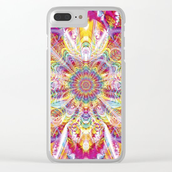 Psychedelic Soiree Clear iPhone Case
