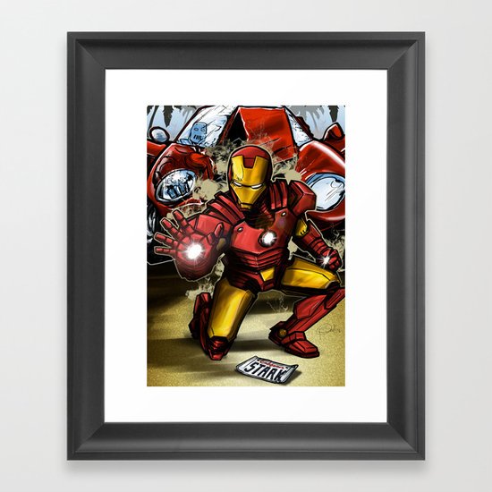 Man of Iron Framed Art Print