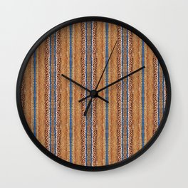 Abstract Mayla Argus Pheasant Stripes Wall Clock