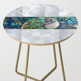 Nautilus Shell - Abalone and Pearl Side Table