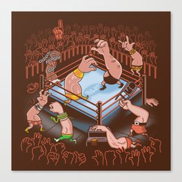 Arm Wrestle Mania Canvas Print