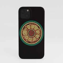 Pata Pattern in Green & Yellow iPhone Case
