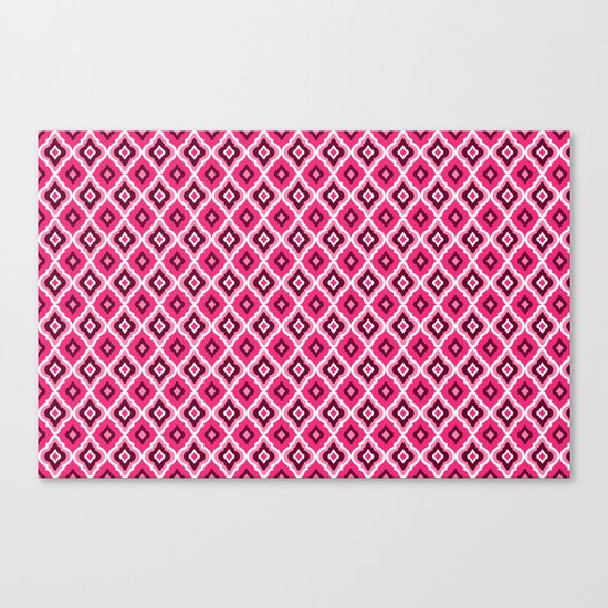 Morrocan Manor in Pink Canvas Print