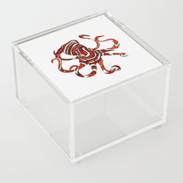 Orange Octopus Acrylic Box