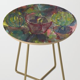 Kakteen ,kaktüsler Abstract "painting · modern · abstract art " Paul Klee Side Table