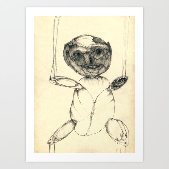Teddy bear Art Print
