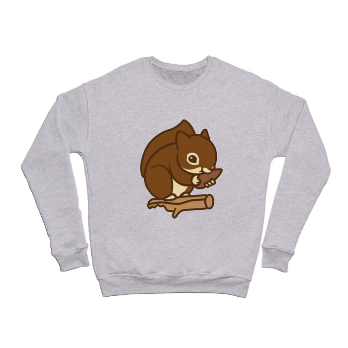 Hungry Squirrel Eating Seeds Graphic Novelty Shirt Crewneck Sweatshirt